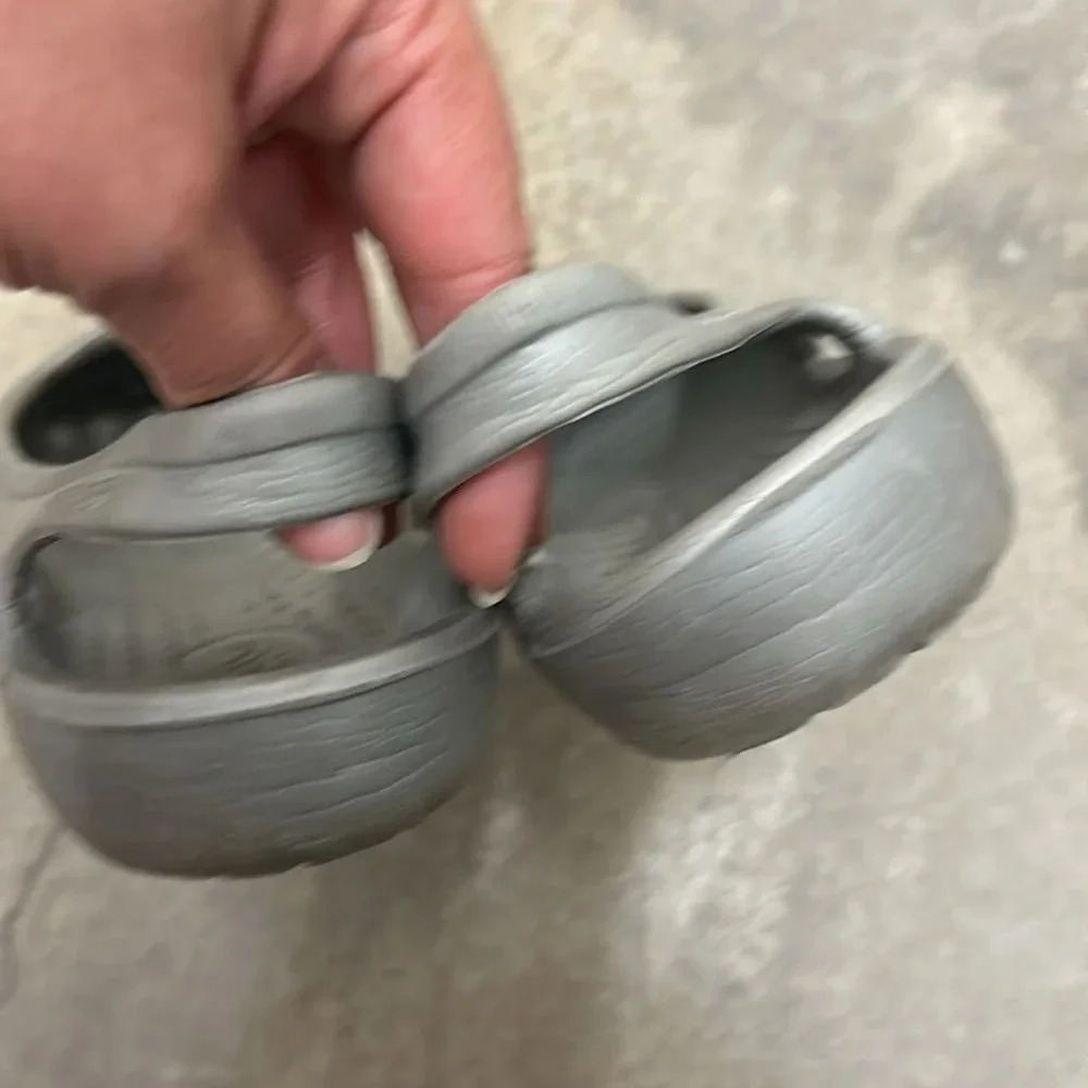 Crocs silver slip ons - Picture 4 of 7